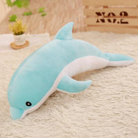 Gran Peluche Delfín Juguete De Animal Marítimo Suave Para Niñas Muñeca Bebé Almohada Para Dormir Regalo De Navidad Cumpleaños Halloween Para Niños - details 12