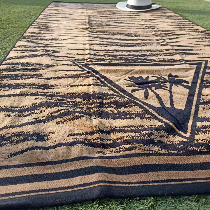 Toalla de Playa 100% Algodón Egipcio Terciopelo 85X165 cm Palmeras - 1