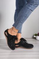 Nuevo Estill de Mulas de media Caña with Tiras y Tacones de cuña para Mujer, sandalias huecas de talla Grande, - details 4