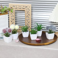 1SET De 6PC Mini Plantas Artificiales Bonsái Para Decoración De Hogar Oficina Restaurante Tienda Escritorio Estante - details 8