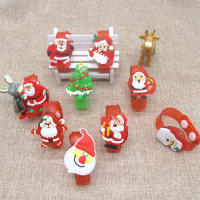 24pcs Pulsera LED Iluminada De Santa Claus Y Payaso Árbol Ajustable Juguete Para Niños Niñas Navidad Decoración Boda Festival - details 4