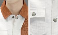 Nueva Chaqueta Casual De Moda Para Hombres Drill Colorido Ajustada Estilo Coreano Solitaria Abierta Cierre De Botones Polyester Para Otoño - details 17