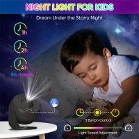 Proyector De Galaxia Para Dormitorio Imagen HD Ajustable Con Regulador De Knob 13 Discos De Película Planetario Para Niños Luz Nocturna Estelar - details 6