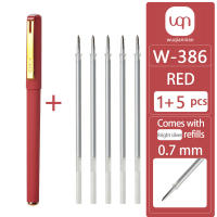 6 Conjuntos De 1 Bolígrafo De Gel Rojo Y 5 Conjuntos De 10 Recargables De 0.7mm Para Escritura Permanente Oficina Y Escuela - details 5