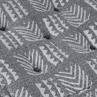 Pouffe Modular vidaXL Gris 70x70x36 Tela - details 4