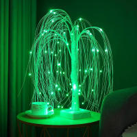 Árbol De Bonsái Weeping Willow LED Con Luces De Hadas Cambio De Color Para Decoración De Navidad Y Fiesta En Mesa Incluye Pilas - details 8