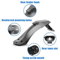 Guardabarros Ajustable Para Xiaomi M365 1s pro 2 Mi3 Scooter Eléctrico Con Porta Placa Y Faro Trasero Pieza Trasera Antigolpes - details 2
