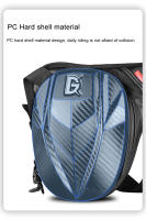 Bolsa De Pierna Impermeable Para Motocicleta Carbono Fibra Caja Rígida Hombro Pack Casual Exterior Para Hombres Y Mujeres - details 13