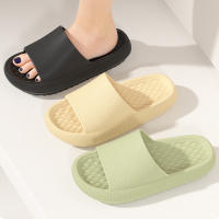 Zapatillas De Plataforma Gruesa Para Hombre EVA Cómodas Antideslizantes Para El Hogar Sandalias Suaves De Verano Para Parejas - details 4