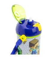 Botella Cantimplora de agua infantil Minecraft 450ml| Cantimplora para niños con correa - details 3