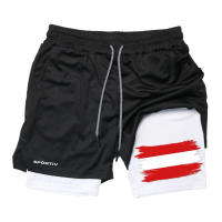 Shorts De Entrenamiento Para Hombre Con Estampado De Bandera 2 En 1 Quick Dry Con Bolsillo Para Teléfono Y Anillo Para Toalla Deportiva Y Running - details 17