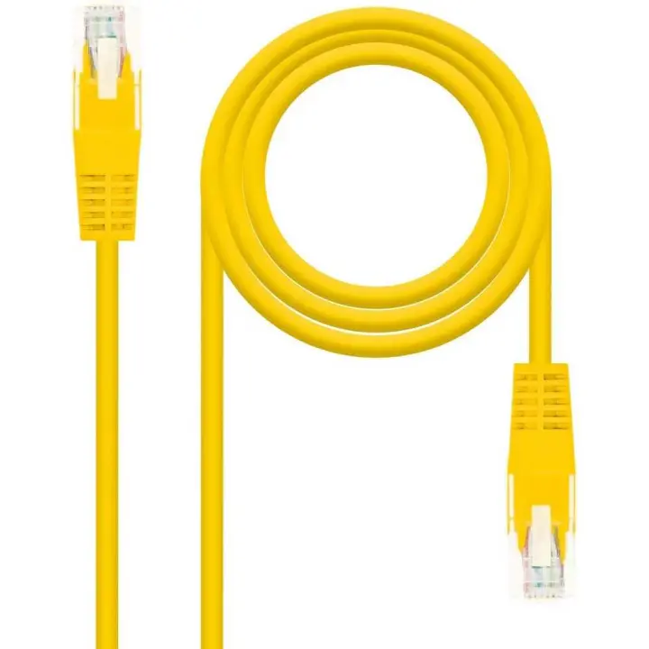 Nanocable Cable de red Ethernet RJ45 Cat.6A UTP AWG24, amarillo, latiguillo de 1mts - 1