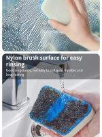 Cepillo De Pared De Baño Multifuncional Con Mango Largo Y Esponja Desmontable Cepillos Para Piso De Azulejos Y Bañera Herramientas De Limpieza Doméstica - details 5