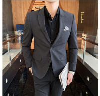 Traje De Boda Para Hombre 2025 Moda Elegante Conjunto De Dos Piezas Ajustado M-4XL Pantalones De Banquete Todo En Uno - details 13