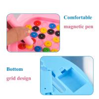 Tablero De Dibujo Magnético Para Niños Con Pluma Y Cuentas Juguete Educativo Sensorial Montessori Regalo Para Niños Y Niñas - details 22