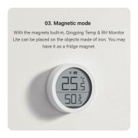 Sensor De Temperatura Y Humedad Qingping Para Xiaomi Monitor De Humedad Electrónico LCD Con Registro Automático De Datos Compatible Con Mi Home - details 10