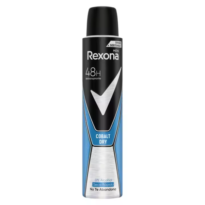 REXONA - Desodorante Cobalt Dry anti transpirante 48 h 0% alcohol seca rápido spray 200 ml 【ROUA】 - 1