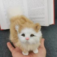 Juguete De Peluche Simulación De Gato Lindo Muñeco De Peluche Suave Para Niñas Y Niños Regalo De Cumpleaños O Día De San Valentín Animal Realista Modelo De Gata Para Niñas - details 9