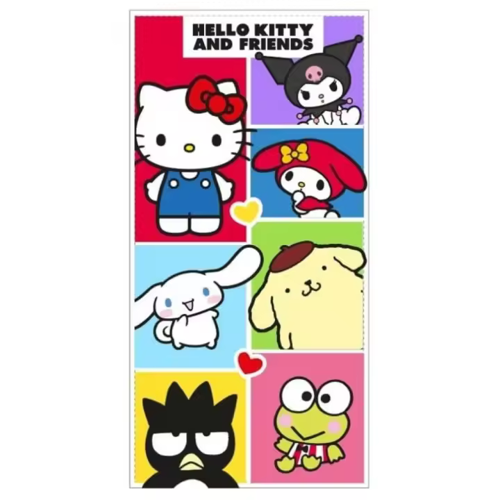 Toalla Hello Kitty De Playa y Ducha, Licencia 100% Oficial, 70x140cm, New Import - Kiglam - 1