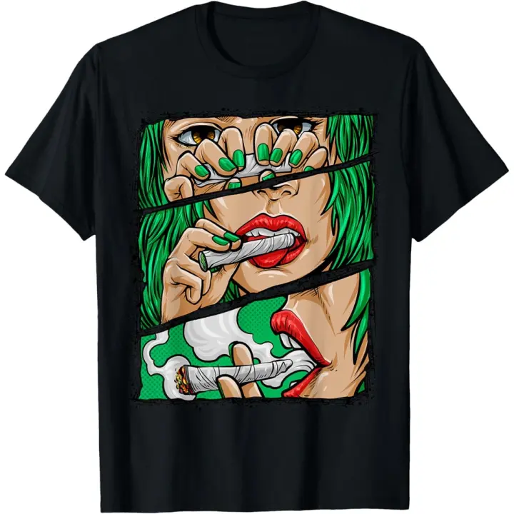 Camiseta de Manga Corta, 100% Algodón, Ropa Unisex para Hombres y Mujeres en 5 Tallas, Camiseta Negra, Cuello redondo con estampado. - 1