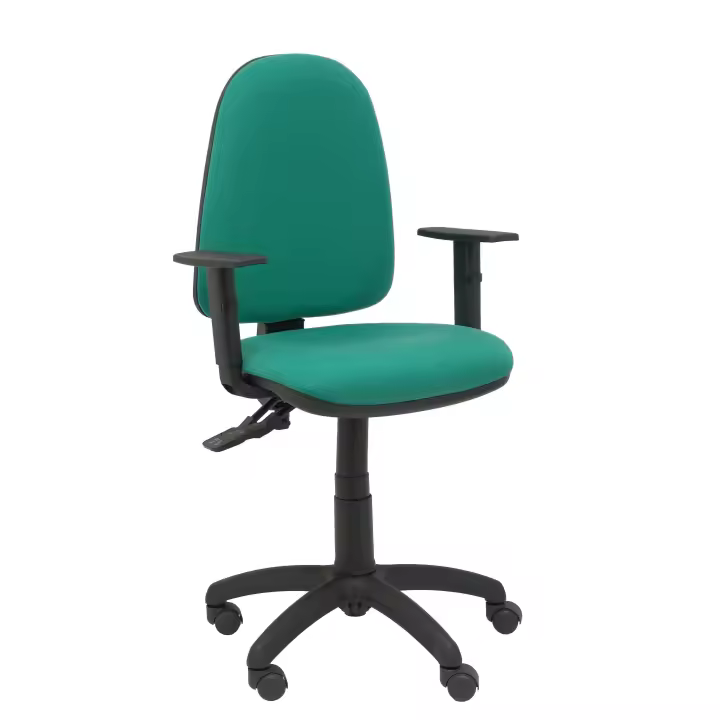 Silla Piqueras Y Crespo Tribaldos Verde Esmeralda Ergonómica con Brazos Regulables - 1