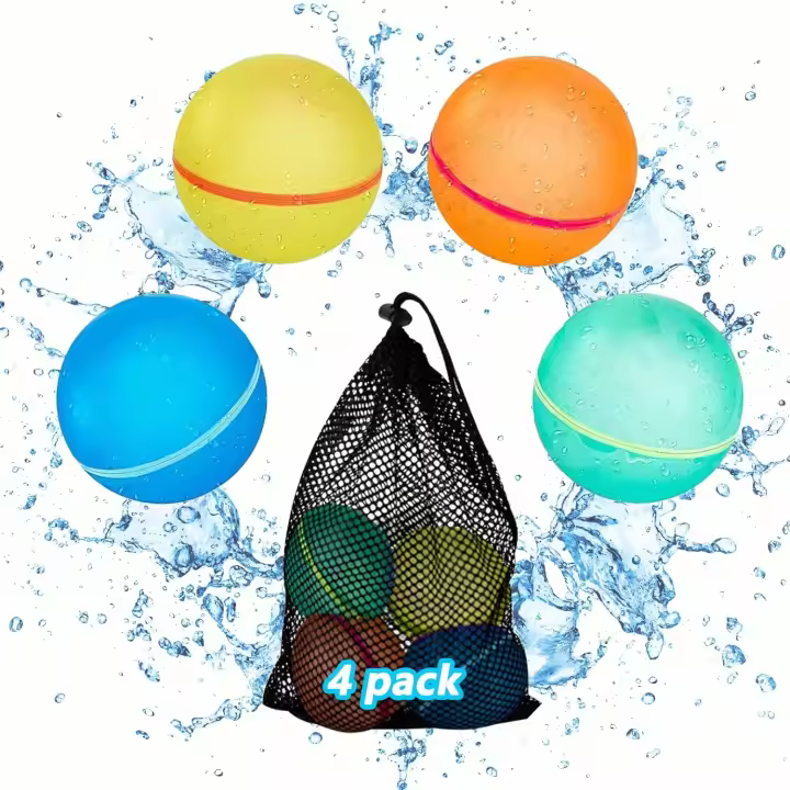 Globos de Agua Reutilizables para Niños y Adultos - 18 Bombas de Agua Magnéticas con Bolsa de Malla - 1