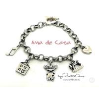 Pulsera "AMA DE CASA". Temática Profesiones. PonteChic. - details 0