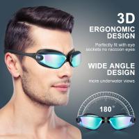 2 Gafas de Natation para adultos, helbres, Mujeres, adolescentes y niños mayores de 8 años, Protección antivaho y UV - details 1