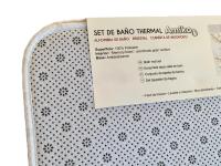 JUEGO DE 3 ALFOMBRAS SUAVES Y ANTIDESLIZANTES AMIKO PARA EL BAÑO MODELO MEDEL - details 1