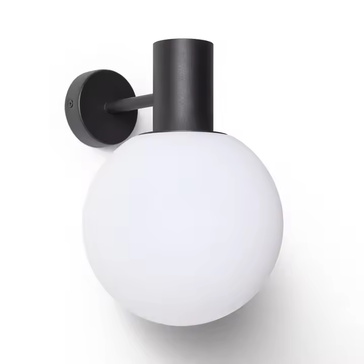 Ledkia Aplique de Pared Exterior Aluminio Tondu Negro - 1