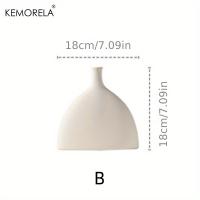 Vaso De Cerámica Nórdico Donut Hueco Para Flores Decoración De Sala De Estar Oficina Y Escritorio Regalo Accesorios Interiores - details 7