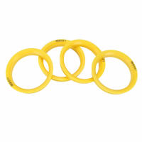Anillos Centrales Para Ruedas De Coche 4pcs Ajuste De Bore Plástico Negro 73.1-57.1 66.6-57.1 73.1-60.1 73.1-66.6 67.1-60.1 73.1-56.1 73.1-54.1 - details 3