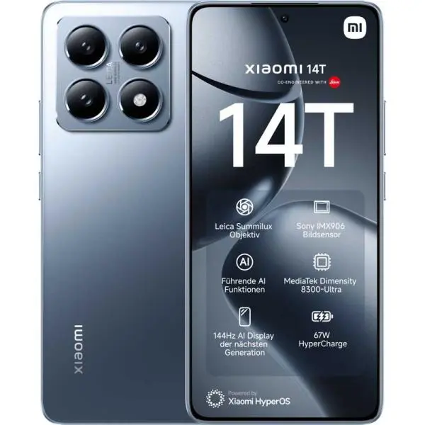 Xiaomi 14T Pro 12-512GB 5G Titanium Blue EU - 1