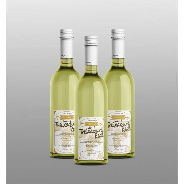 CAJA DE 3 BOTELLAS DE VINO DE AUTOR  TREIXADURA REAL (RIBADAVIA) GALICIA. ECO-BODEGAS BARCALA - 1