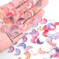 10 Piezas De Hueso De Luna Transparente Hecho a Mano Para DIY Pulsera Collar Joyería De Oídos Accesorios De Material De Vidrio - details 3