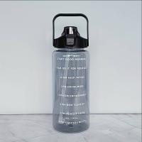 Botella De Agua Portátil De Gran Capacidad Con Marca De Tiempo Para Ciclismo Running Y Viajes Transparente Y Conveniente - details 11