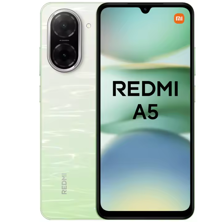 Xiaomi Redmi A5 4GB/128GB Smartphone Pantalla inmersiva de 6,88" Cámara dual con IA de 32 MP Procesador UNISOC T7250 Batería masiva de 5200 mAh Carga rápida de 15 W Android 15 - 1