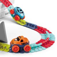 Juguete De Carriles Eléctricos Recargables Para Niños Con Coche De Goma Suave Y Flexible No Deriva Juego De Construcción DIY - details 8