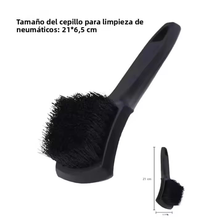 Herramienta De Limpieza Para Ruedas Y Neumáticos Universal Cepillo De Detalle Para Rines De Coche Toalla De Limpieza Accesorios Automotrices - 1