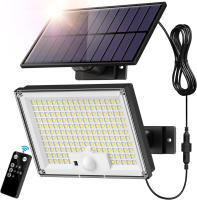 Luz Solar Exterior Con Sensor De Movimiento Y Control Remoto IP65 Impermeable Para Patio Garage Seguridad Luz De Pared - details 15