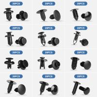 240 piezas de clips para parachoques, clips para automóviles, Remaches de plástico de los 16 tamaños más populares Y 5 extractores de sujetadores, sujetadores, retenedores a presión - details 1