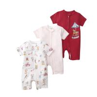 Mono de verano para bebé, de manga corta, con cremallera de doble cabeza, para gatear, para recién nacido, caja de regalo - details 20