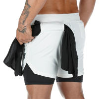 Shorts De Correr Para Hombre Verano 2024 2 En 1 Deportivos De Entrenamiento Secado Rápido Pantalones De Gimnasio - details 20