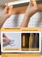 Luz Nocturna LED Con Sensor De Movimiento Recargable Por USB Luz De Armario Escalera Para Cocina Tipo C Luz De Emergencia - details 8