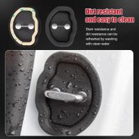 4PCS Cubierta De Latch De Puerta De Coche En Silicona Para Tesla Model 3 Model Y 2017-2024 Accesorios De Protección Para Cerraduras De Puertas De Coche Reducción De Ruido - details 4