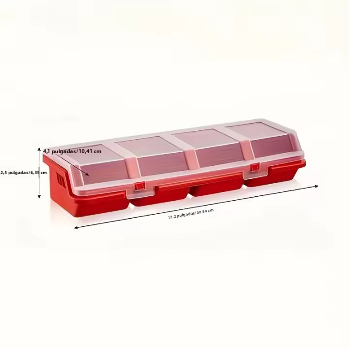 Organizador Multicompartmental De Plástico Duradero Para Almacenamiento De Piezas Pequeñas Y Herramientas Caja De Joyería Y Hardware - 1