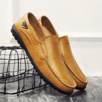 Zapatos Casuales Para Hombre De Cuero Negro Talla Grande 37-47 Loafers Moccasins De Marca Lujo Respirables Slip on 2024 - details 2