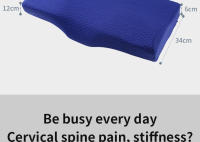 Almohada De Espuma De Memoria Para Dormir Orthopedic Slow Rebound Forma De Mariposa Alivio De Cuello Suave Relajante Estirador Cervical - details 4