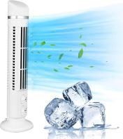 Ventilador de Torre sin Aspas, Silencioso, portátil, ostilante de 90 Grados, USB, ventilador de escritorio, ventilador de refrigeración Eléctrico Silencioso de 34 dB with Luz para el hogar, dormitorio, oficin (Blanco) - details 1