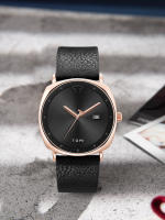 Reloj De Pulsera TOMI Para Hombres Minimalista Y De Moda Deportiva Con Calendario Y Material De Cuero Casual De Cuarzo - details 19